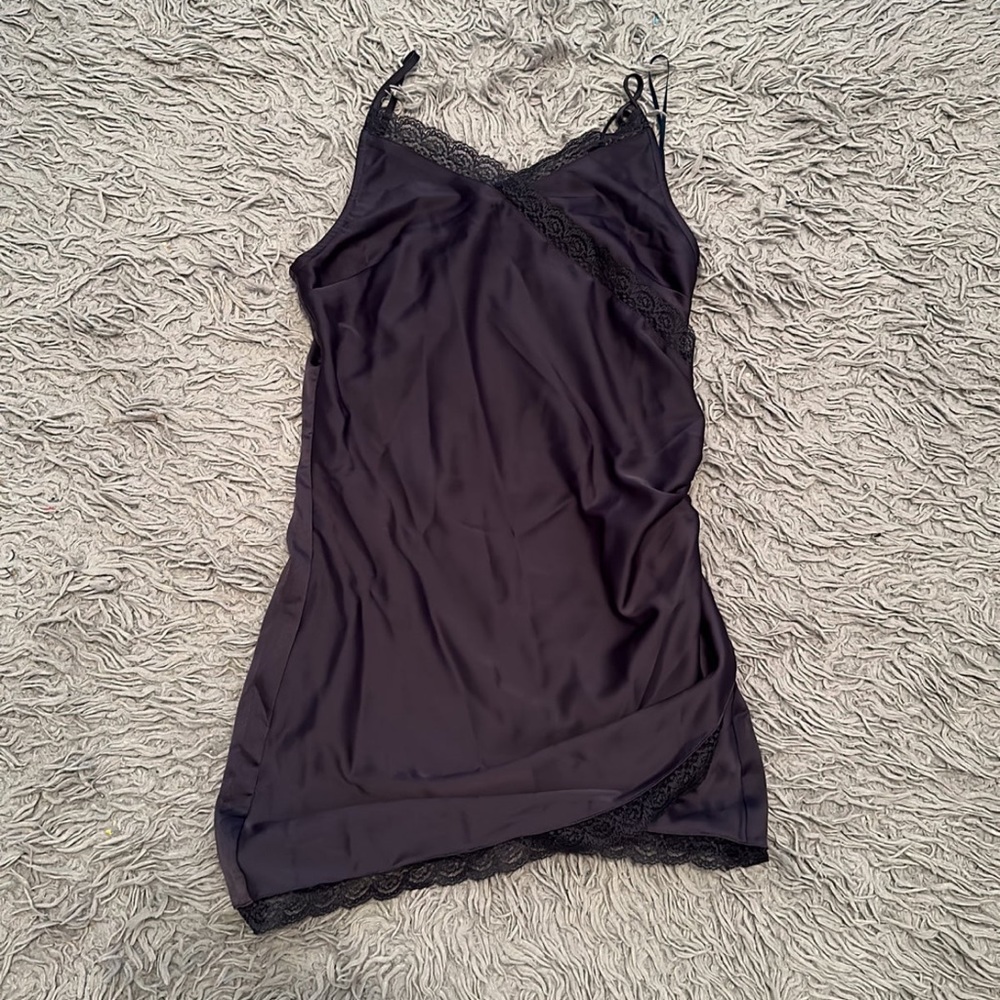 Silk Slip Lace Dress